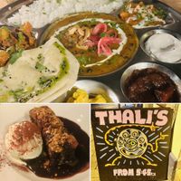 Delicious thali platter and incredible dessert    at Wilder   in Falmouth