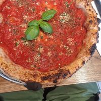 Tasty pizza (no vegan cheese available) at Hotel A in Zalec