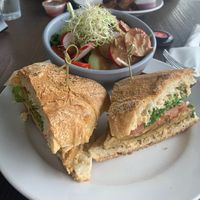 Jerk tempeh sandwich  at Holi Vegan Kitchen in Hallandale Beach