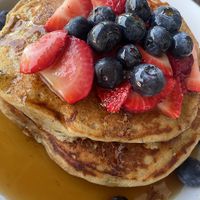 Pancakes   at Holi Vegan Kitchen in Hallandale Beach