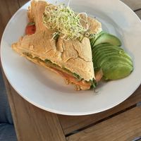 Jerk Tempeh and plantain    Wife ate it all up.  👍🏿  at Holi Vegan Kitchen in Hallandale Beach