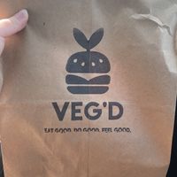 bag it comes in… cute!  at VEG'D in Costa Mesa
