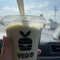 vanilla soft serve  at VEG'D in Costa Mesa
