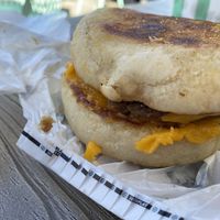 Sausage egg and cheese at VEG'D in Costa Mesa