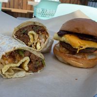 🌯🍔 at VEG'D in Costa Mesa