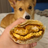 Breakfast burrito at VEG'D in Costa Mesa