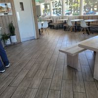 Inside dining at VEG'D in Costa Mesa