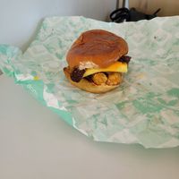 Breakfast sandwich at VEG'D in Costa Mesa