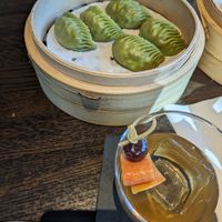 Veggie dumplings (and an old fashioned) at Din Tai Fung in Las Vegas