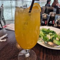 Orange and green tea at Din Tai Fung in Las Vegas