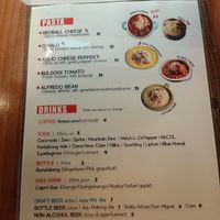 Pasta & drink menu at Stove On 스토브온 in Jeju