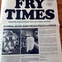 Reading material! at Plant Power Fast Food in Sacramento