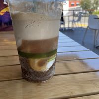 Root beer float  at Plant Power Fast Food in Sacramento