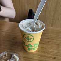 Butterfinger snow shake at Plant Power Fast Food in Sacramento