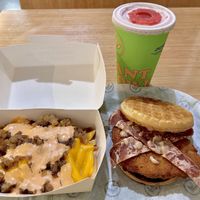 Money does buy me happiness 😃🤤  at Plant Power Fast Food in Sacramento