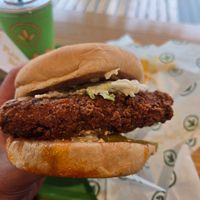 Nashville Chicken Sandwich at Plant Power Fast Food in Sacramento