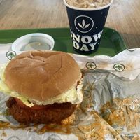 Buffalo 66 Sandwich (Super Tasty - but Messy) and Snow Day Betterfinger (WAY too much I couldn’t finish my dessert)  at Plant Power Fast Food in Sacramento