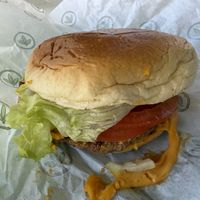 Cheeseburgerr  at Plant Power Fast Food in Sacramento