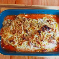 Vegan lasagna at Sassy's in Oostende