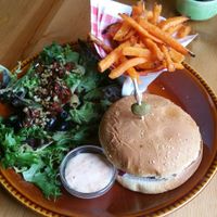 burger at sassy at Sassy's in Oostende