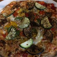 Very good vegan pizza!  at Sassy's in Oostende