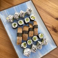 Vegan mixed sushi platter   at Sushi Taki in Quarteira