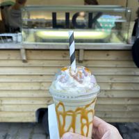 Vegan ice cream shake    at Lick in Holmfirth