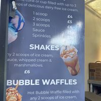 Menu  at Lick in Holmfirth