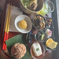 One of their lunch plates   at Yama-no-chaya Rakusui in Nanjo