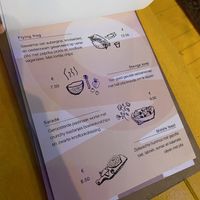 Lunch menu  at Cometa in Amsterdam