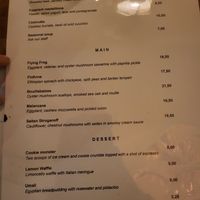 Main courses at Cometa in Amsterdam