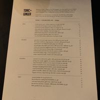   at Tonic & Ginger in Fremantle