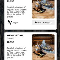 vegan options   at Subenshi in Porto