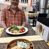 Donner bowl, donner teller and me.   at Vegano in Wohlen