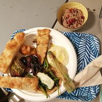 The aperitif at Col Cavolo - Vegan Bistrot in Rome