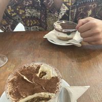 tiramisu and cheesecake  at Col Cavolo - Vegan Bistrot in Rome