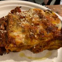 vegan ragout lasagna at Col Cavolo - Vegan Bistrot in Rome