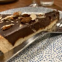 chocolate and coffee tart at Col Cavolo - Vegan Bistrot in Rome