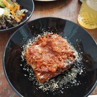 Vegan lasagna at Col Cavolo - Vegan Bistrot in Rome