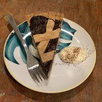 Chocolate tart at Col Cavolo - Vegan Bistrot in Rome