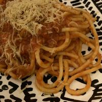 Pasta con salsa de tomate picante   at La Soffitta Renovatio in Rome
