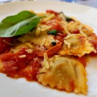 Ravioli at La Soffitta Renovatio in Rome