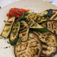Grilled vegetables at La Soffitta Renovatio in Rome