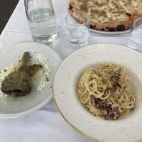 Vegan Cabonara   at La Soffitta Renovatio in Rome