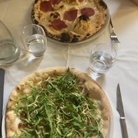 Down: carpaccio veg (gf), up: fumé veg (regular)  at La Soffitta Renovatio in Rome