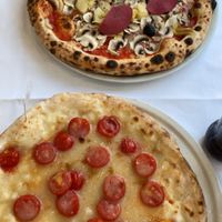 vegan gf Verace (down), vegan Carpaccio (up)  at La Soffitta Renovatio in Rome