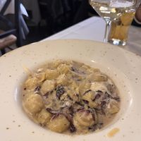 Gnocchi with Gorgonzola and red cabbage   at La Soffitta Renovatio in Rome