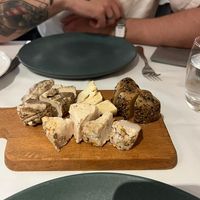 vegan cheese selection  at La Soffitta Renovatio in Rome