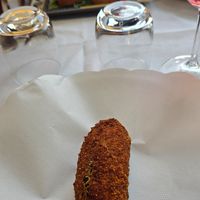 Suppli vegan und Bruschetta vegan at La Soffitta Renovatio in Rome