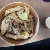 Mushroom calamari 4/5 at Off the Wheaten Path in Grande Prairie